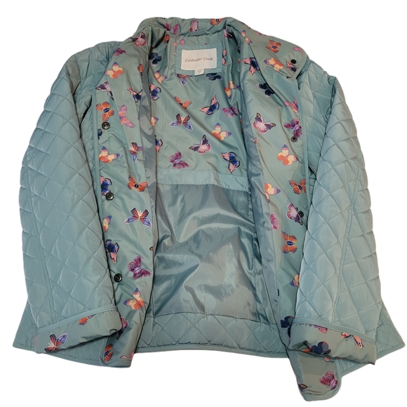 Coldwater Creek   Women's S  Quilted   Jacket  Coat   Sea Foam - Picture 4 of 14